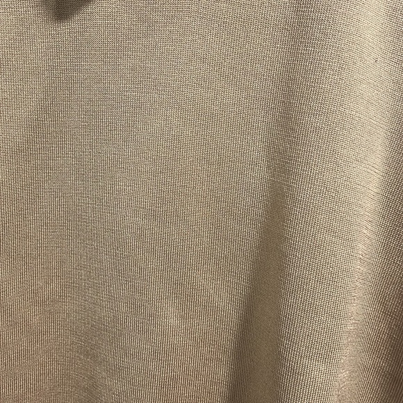 Silk blend short sleeve turtleneck top, size L - Picture 5 of 6